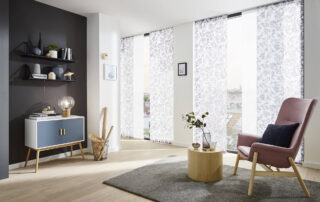 Panelová posuvná stěna do obýváku od Louver